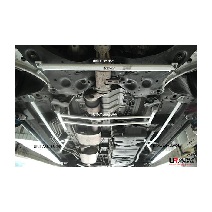 Ultra Racing center lower reinforcement bar (3644) for Nissan Elgrand (E52) 3.5 V6 2WD 10+