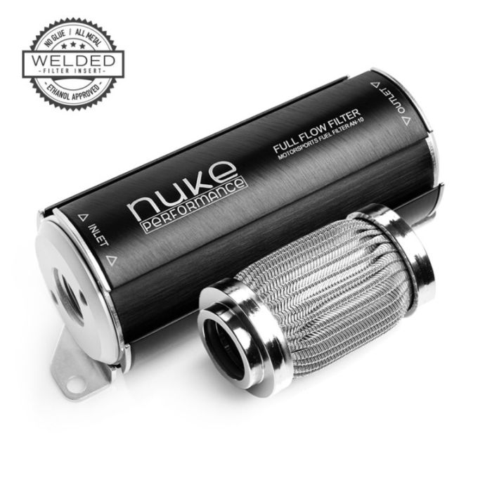 Nuke Performance 100 Micron AN-10 Fuel Filter - Welded Stainless Steel Element