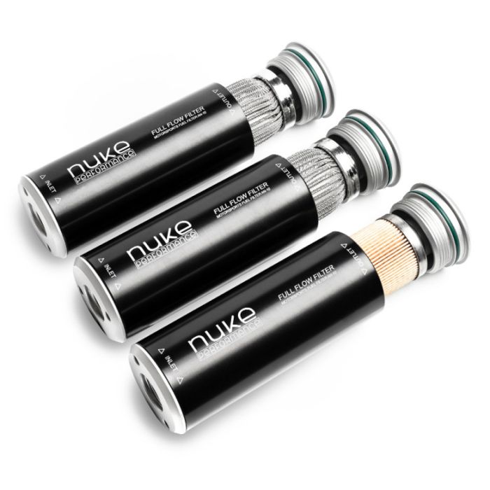 Nuke Performance Slim 100 Micron AN-10 Fuel Filter - Welded Stainless Steel Element
