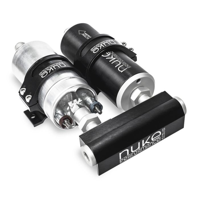 Recolector de registro de combustible Nuke Performance para 1x Bosch 044 y 1x filtro de combustible Nuke Slim