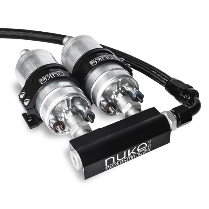 Nuke Performance Fuel Surge Tank for 2 WALBRO GSL392 Fuel Pumps