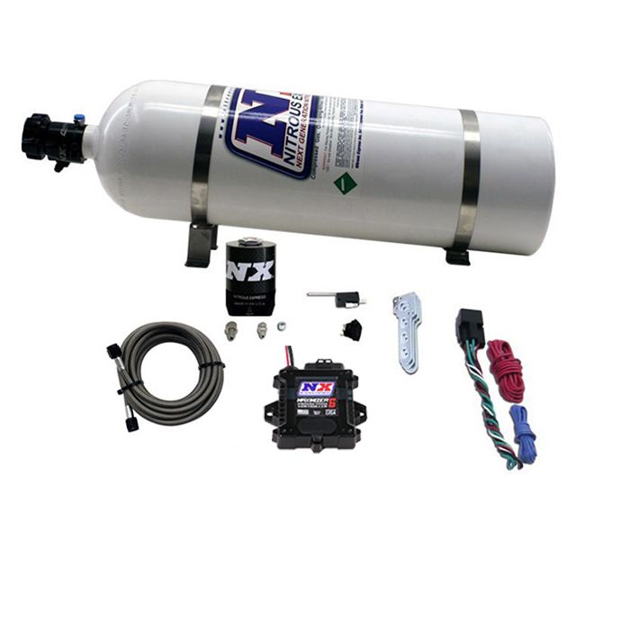 Sistema de óxido nitroso Diesel Set Nitrous Express NXD1000 con botella de 15 lb (6,8 kg)