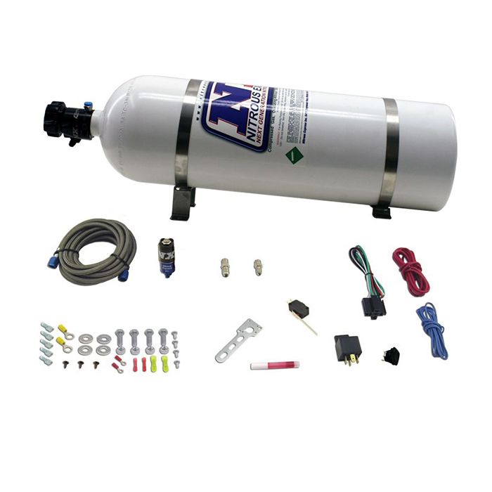 Nitrous Express NX 11110 Diesel Dry Set Nitrous Oxide System with 15lb (6.8kg) Bottle