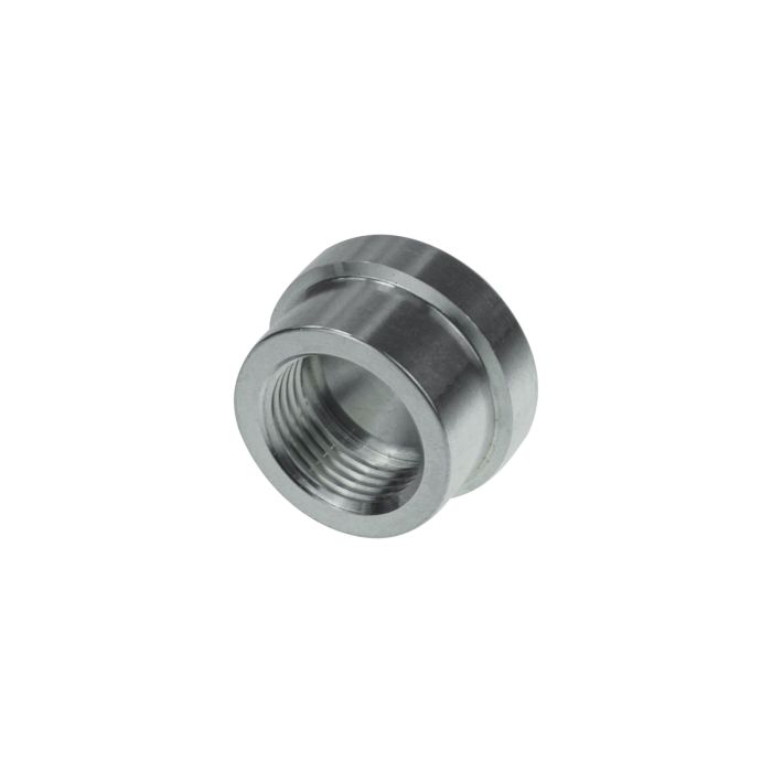 AN4 ORB Aluminum Female Weld Bung, Round Base