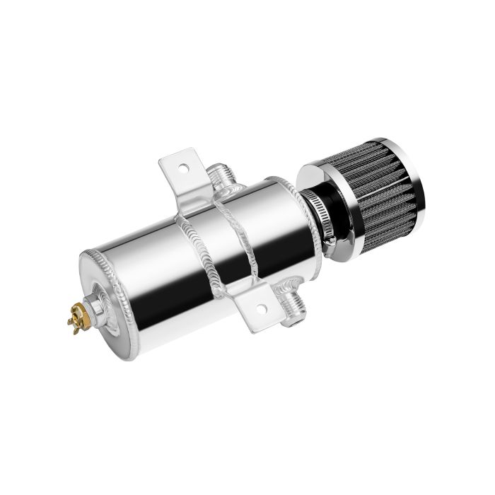 JRSPEC 0.75L OIL CATCH CAN WITH FILTER AND AN10 FITTINGS