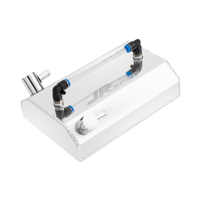 Depósito de recogida de aceite de aluminio JRspec de 1 litro, forma plana.
