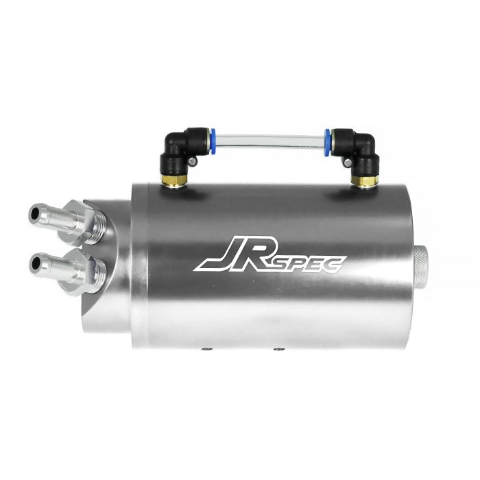 JRspec oil catch tank model 01 Silver 10 mm