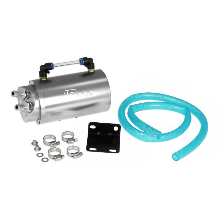 JRspec oil catch tank model 01 Silver 16 mm