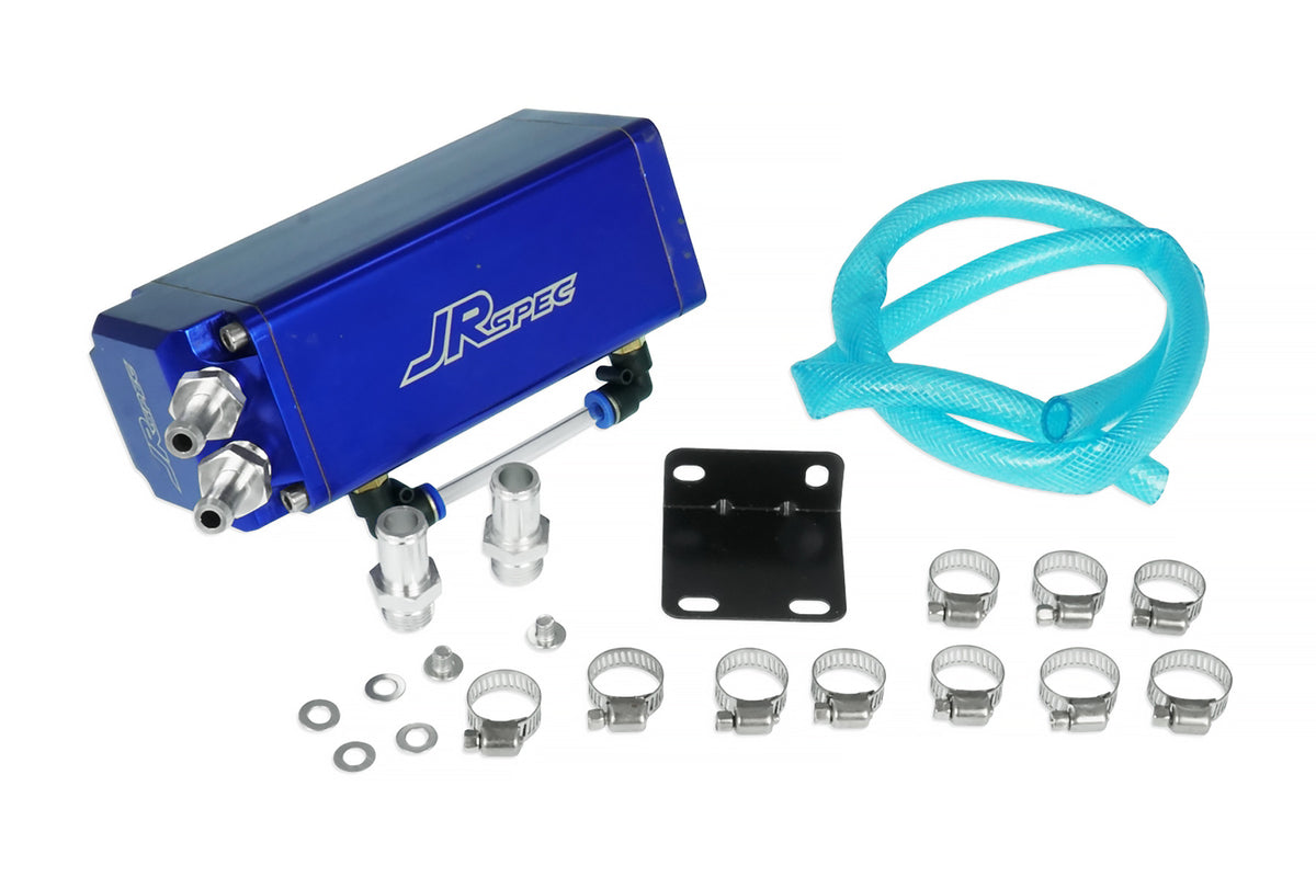Catch tank de aceite JRspec modelo 02 azul 10 mm