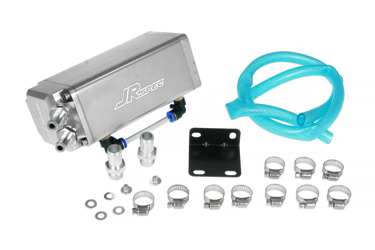 Catch tank de aceite JRspec modelo 02 plateado 18 mm