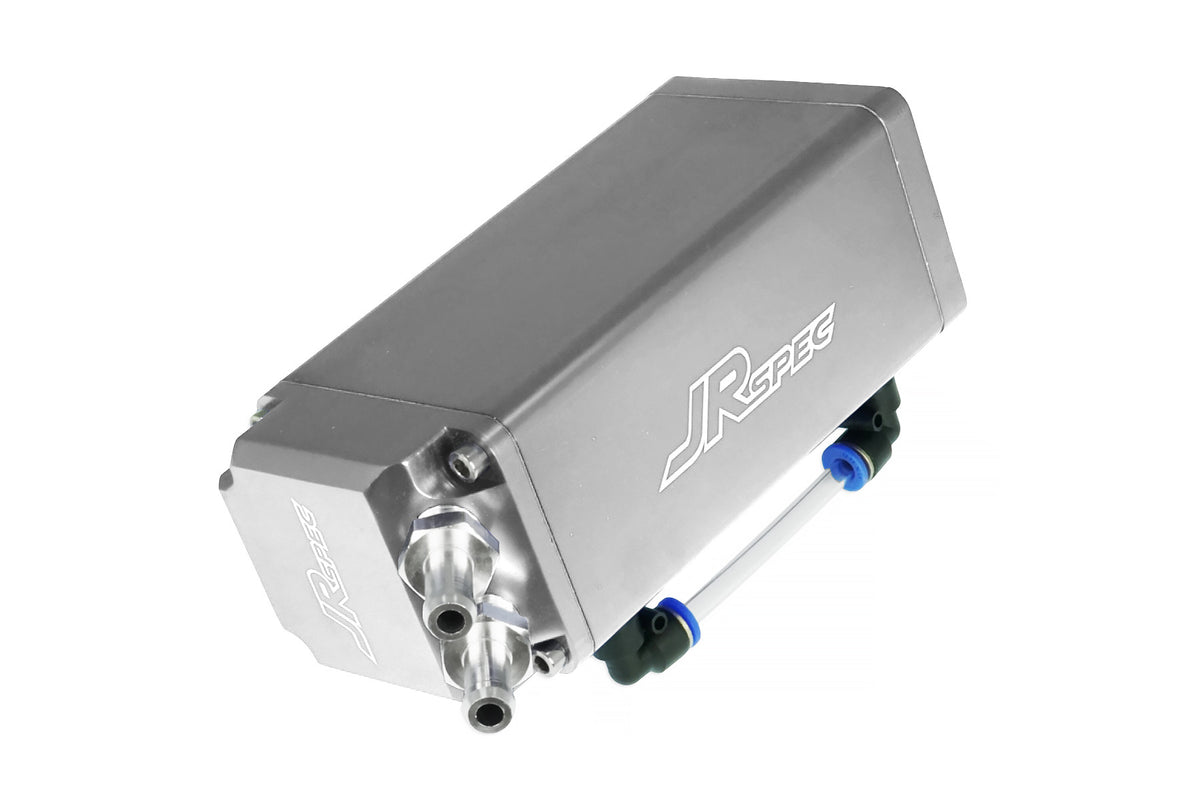 Catch tank de aceite JRspec modelo 02 plateado 18 mm