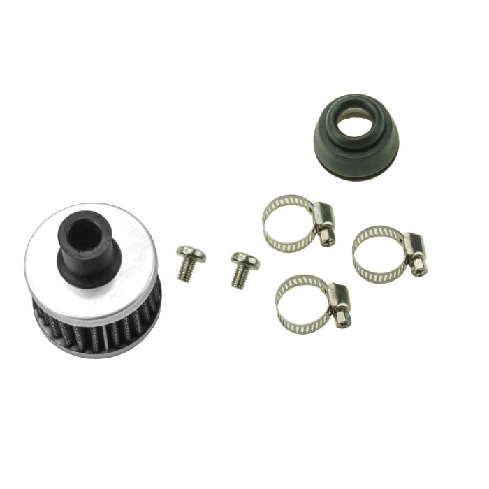 JRspec oil catch tank model 05 Silver 12 mm