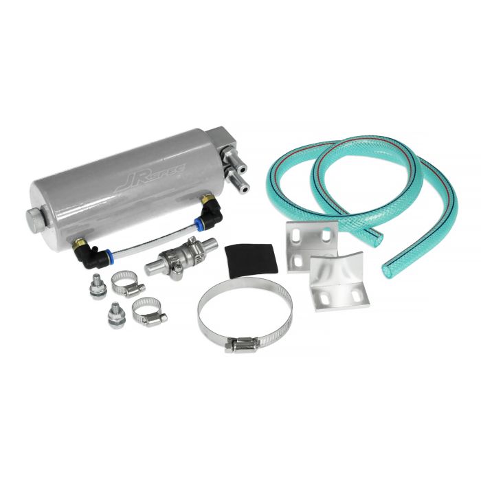 JRspec oil catch tank model 11 Silver 12 mm