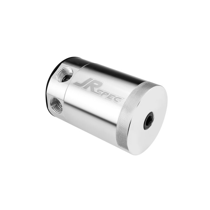 Depósito/tanque/separador de aire y aceite de aluminio con 2 puertos y deflectores