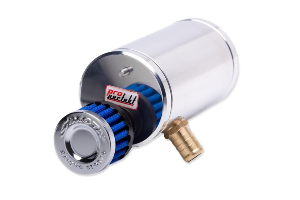 Oil catch tank con filtro 16 mm