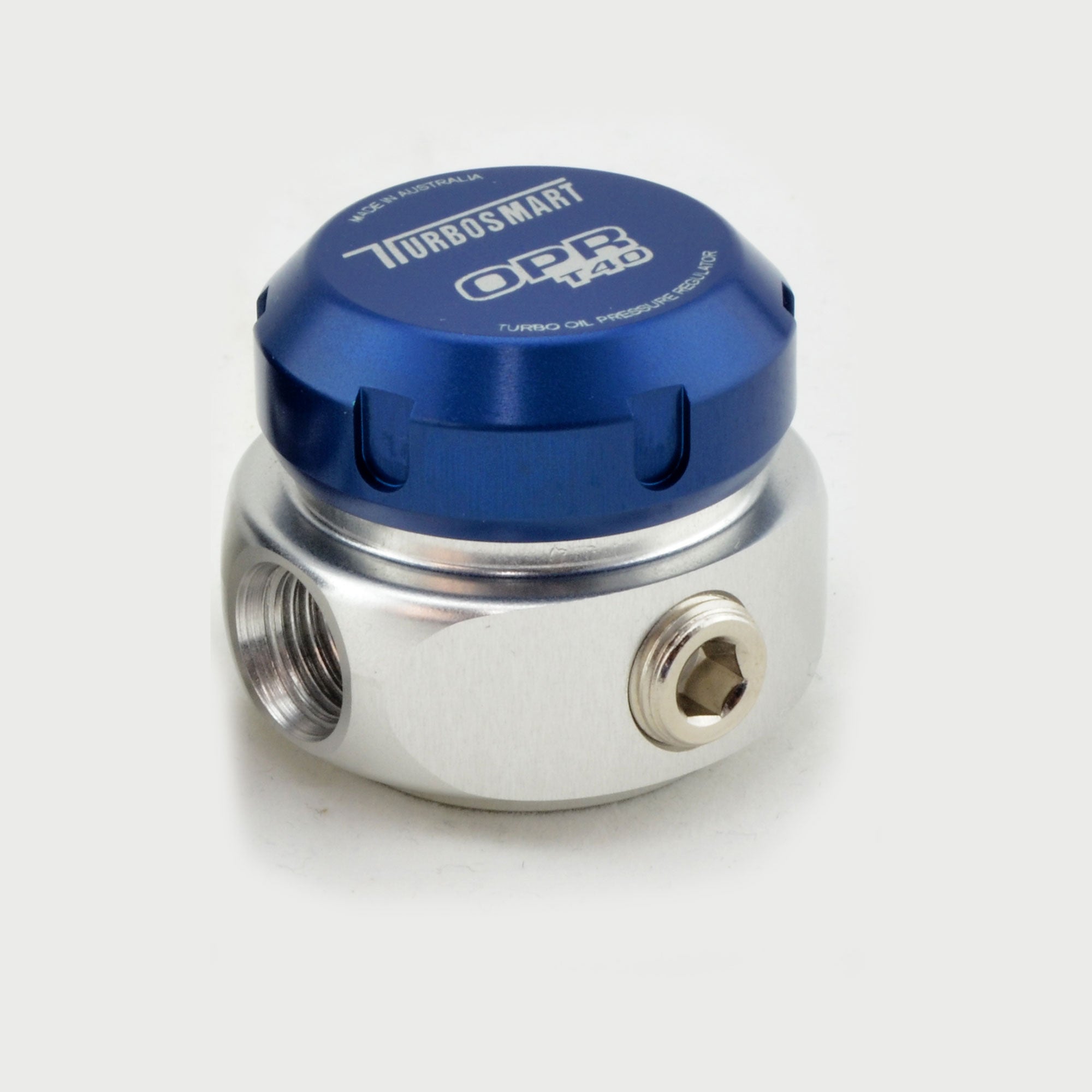 Regulador de presión de aceite Turbosmart OPR T40 40 psi - Azul