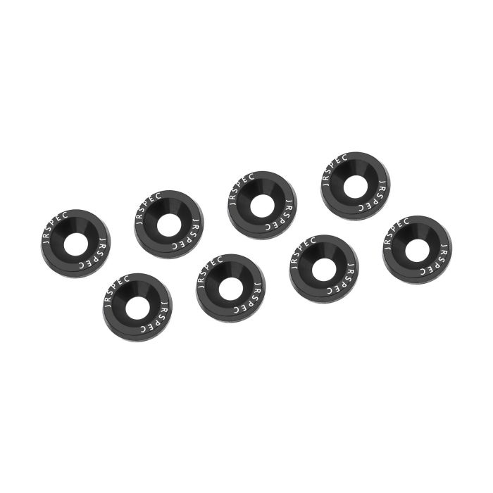 Arandelas embellecedoras negras para guardabarros, parachoques y compartimento del motor
