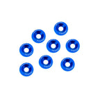 Arandelas decorativas azules para guardabarros, parachoques y compartimento del motor