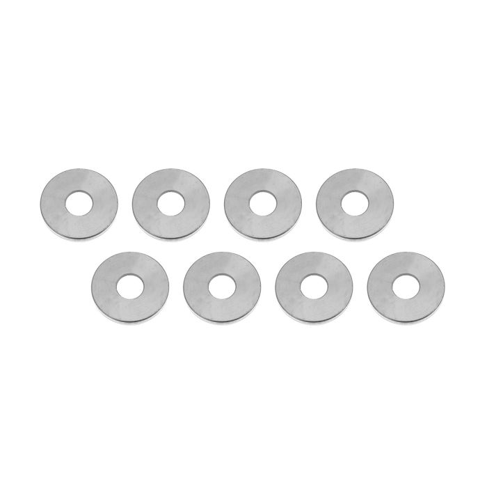 Arandelas decorativas plateadas para guardabarros, parachoques y compartimento del motor
