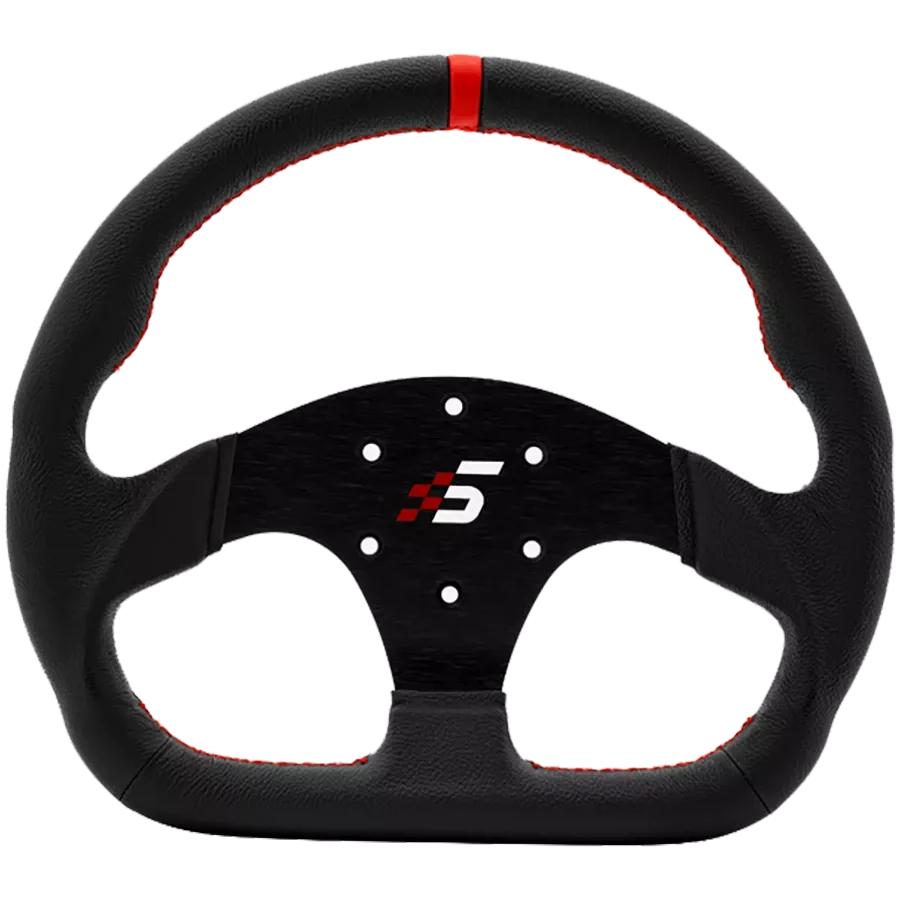 Volante de competición profesional de cuero en forma de D 325 mm SIMAGIC Simulador Simracing