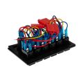 12V 6-Gang LED Lighted Toggle Switch Panel with Voltmeter