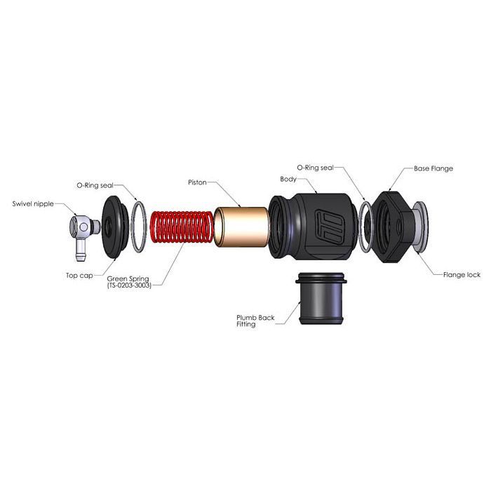 Turbosmart TS-0203-1210 Kompact Plumb Back BOV Blow-Off Valve for Nissan Juke Pulsar Qashqai Subaru Forester Legacy WRX
