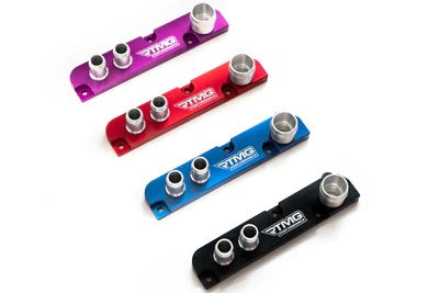 Adaptador de respiradero de la tapa de balancines PCV con adaptador de vacío rojo RTMG Performance para 2.0 TFSI