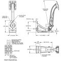 Conjunto de pedales Wilwood 340-13833, tipo freno o embrague, montaje en piso, aluminio.