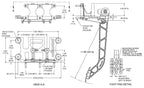Wilwood 340-11299 Conjunto de pedalera de montaje invertido con triple bomba