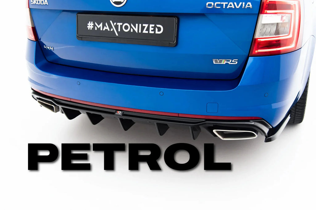 Difusor trasero V.2 para Skoda Octavia RS Mk3 / Mk3 Facelift Hatchback / Estate