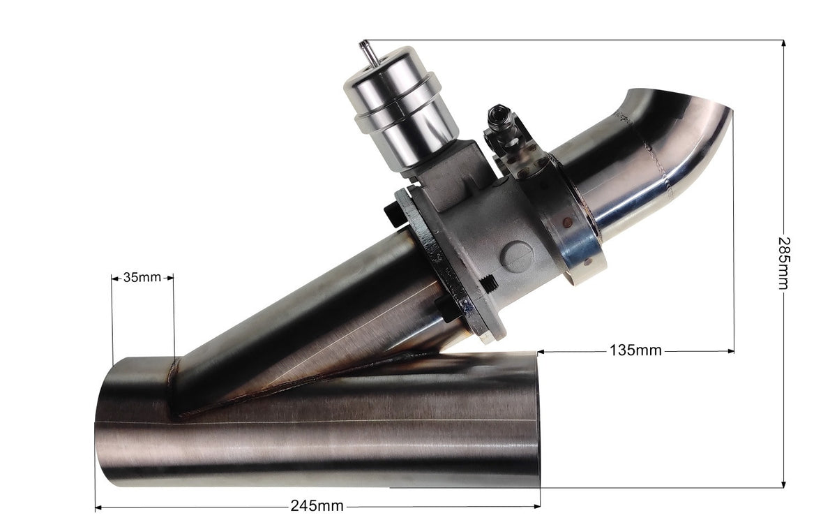Válvula de escape de vacío 76 mm con mando