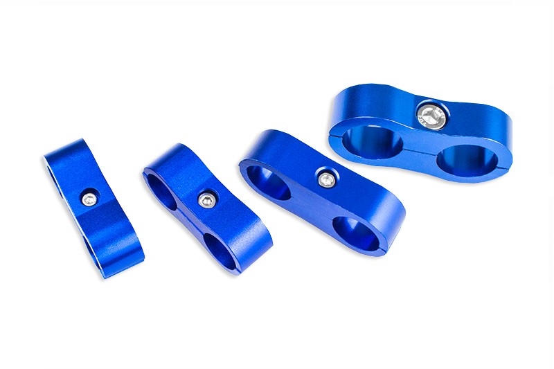 Abrazadera doble CLIPS AN12 para manguera de combustible
