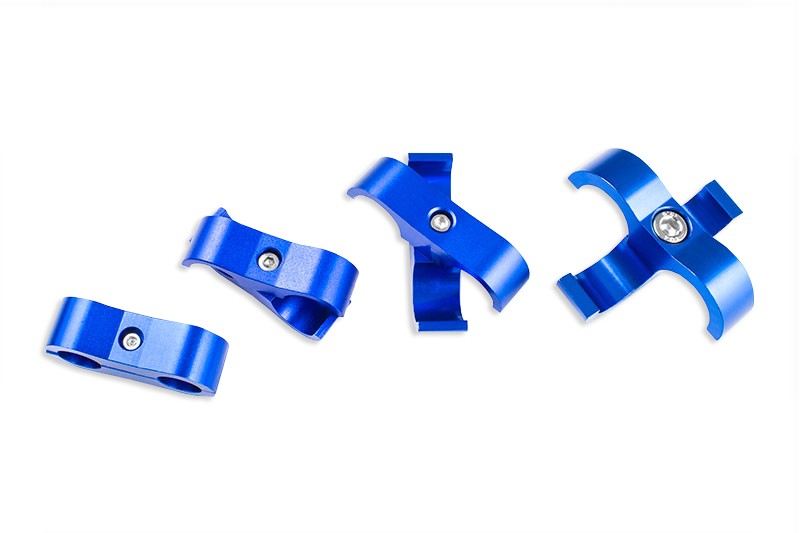 Abrazadera doble CLIPS AN12 para manguera de combustible