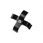 AN4 DOUBLE CLIPS Fuel Hose Clamp, black.