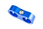 Clips dobles AN4 para mangueras, líneas de combustible y cables, azul