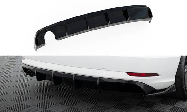 Difusor trasero para Audi A3 Sedan 8V Facelift (Version with dual Exhaust tips on one side)