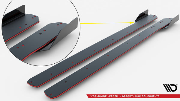 Difusores de taloneras Street Pro + flaps para Audi RS3 Sedan 8Y Facelift