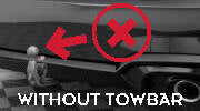 Difusor trasero de fibra de carbono prepreg para Audi RS7 C8 (version with towbar)