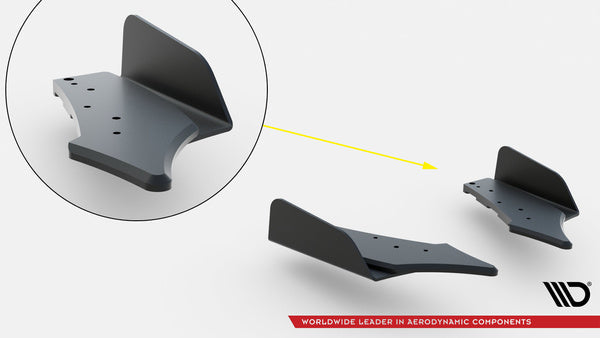 Splitters laterales traseros Street Pro V.2 + flaps para BMW 1 M-Pack F70