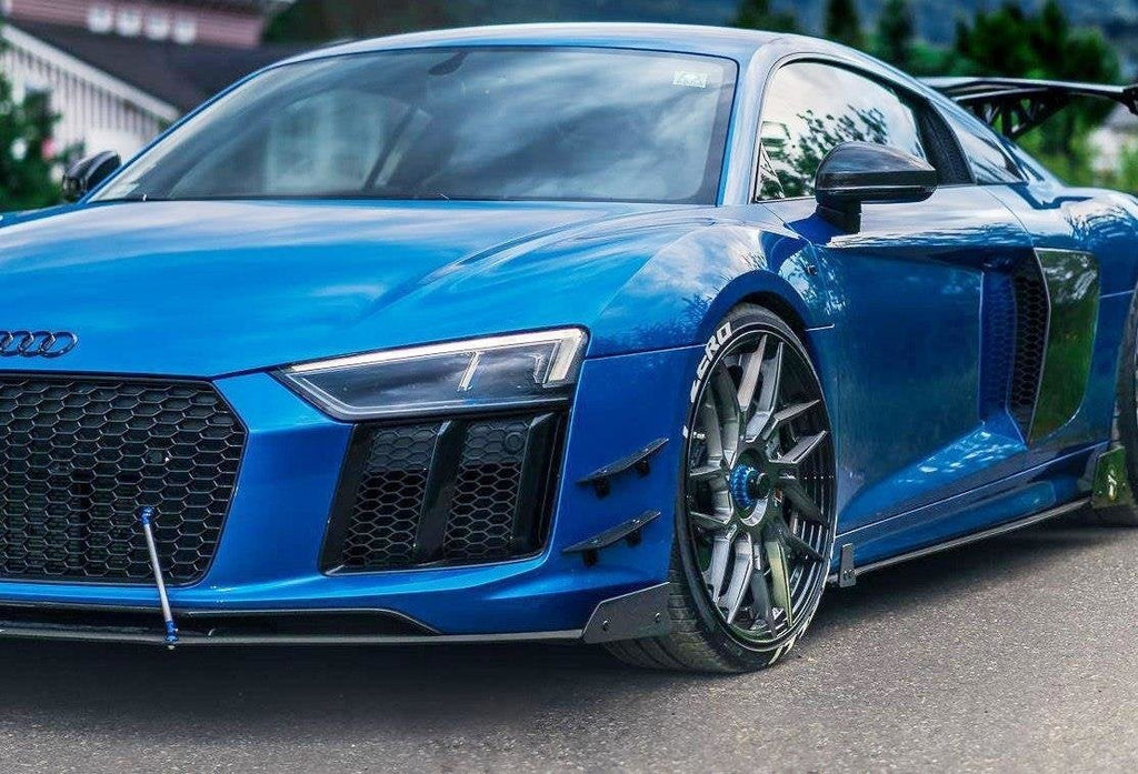 Canards de parachoques delantero para Audi R8 Mk.2