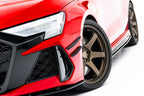 Canards de parachoques delantero para Audi RS3 Sedan 8Y Facelift