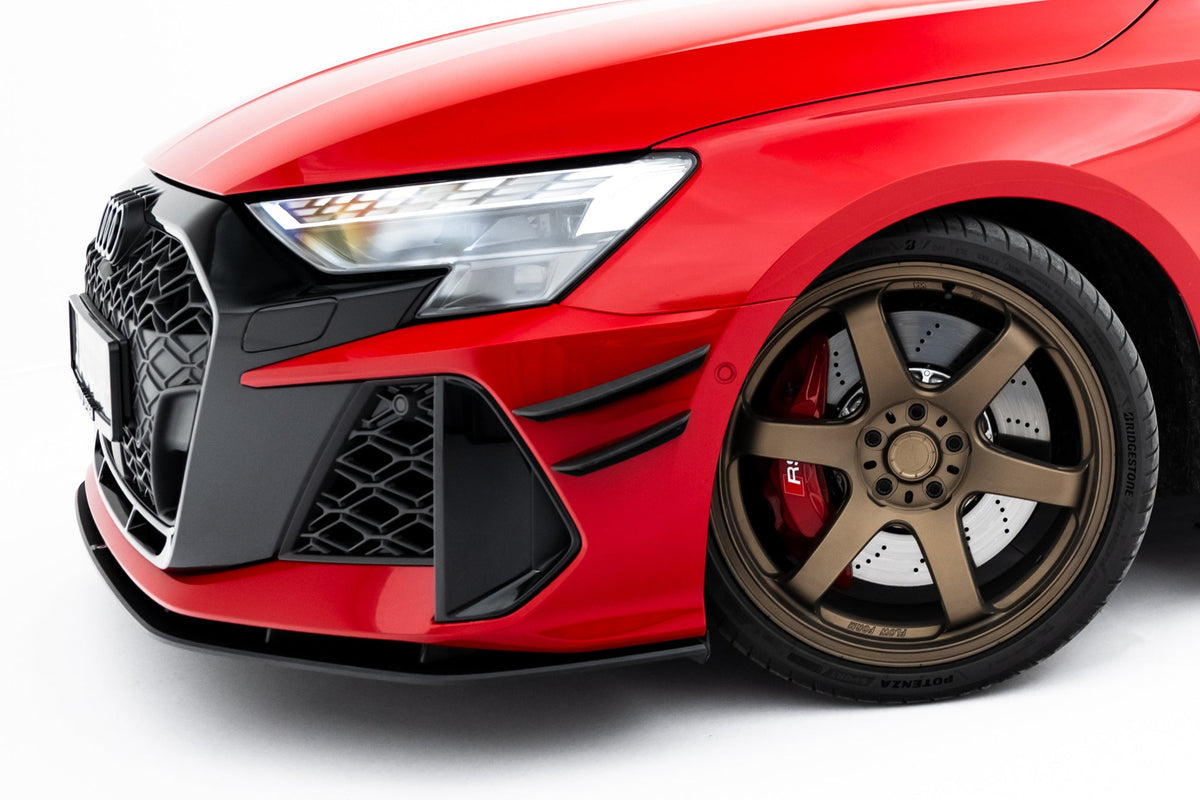 Canards de parachoques delantero para Audi RS3 Sedan 8Y Facelift