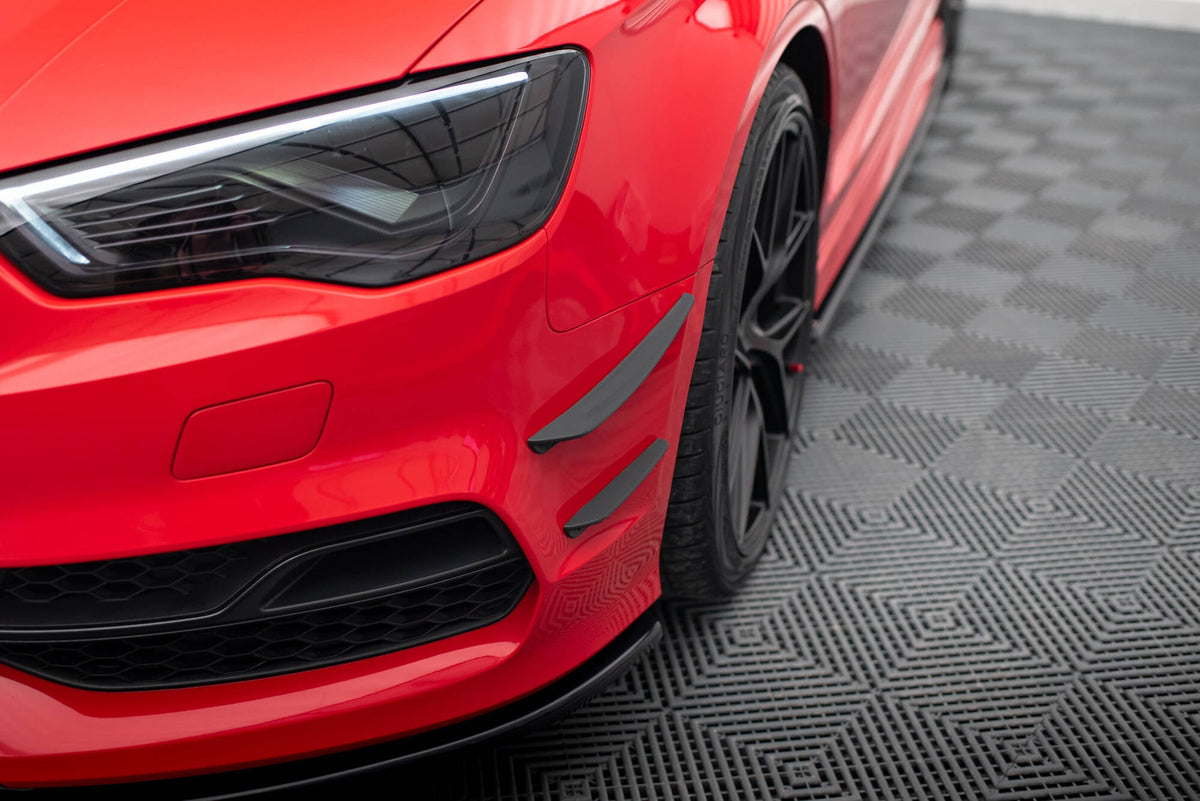 Canards de parachoques delantero para Audi S3 / A3 S-Line 8V Sedan / Cabrio