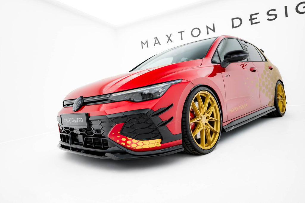 Canards de parachoques delantero para Volkswagen Golf GTI Clubsport Mk8 Facelift