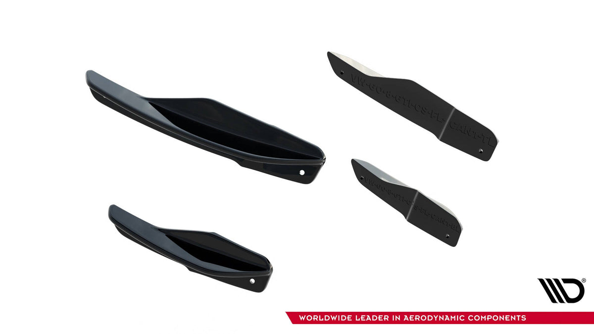 Canards de parachoques delantero para Volkswagen Golf GTI Clubsport Mk8 Facelift
