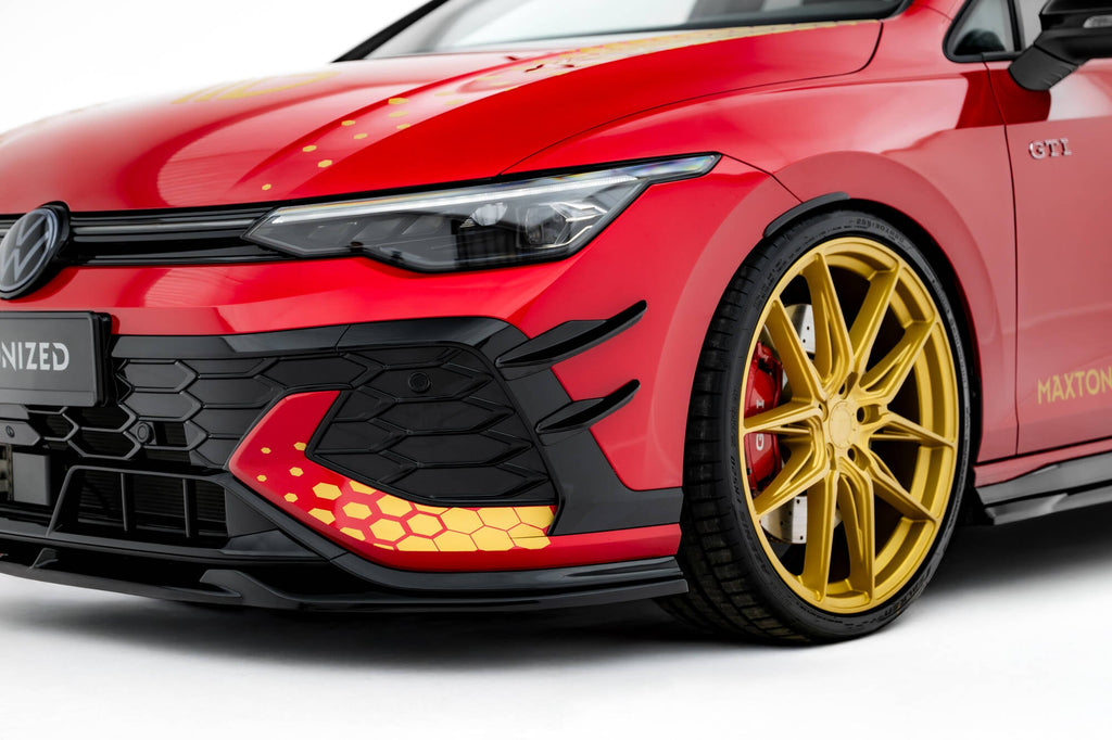 Canards de parachoques delantero para Volkswagen Golf GTI Clubsport Mk8 Facelift