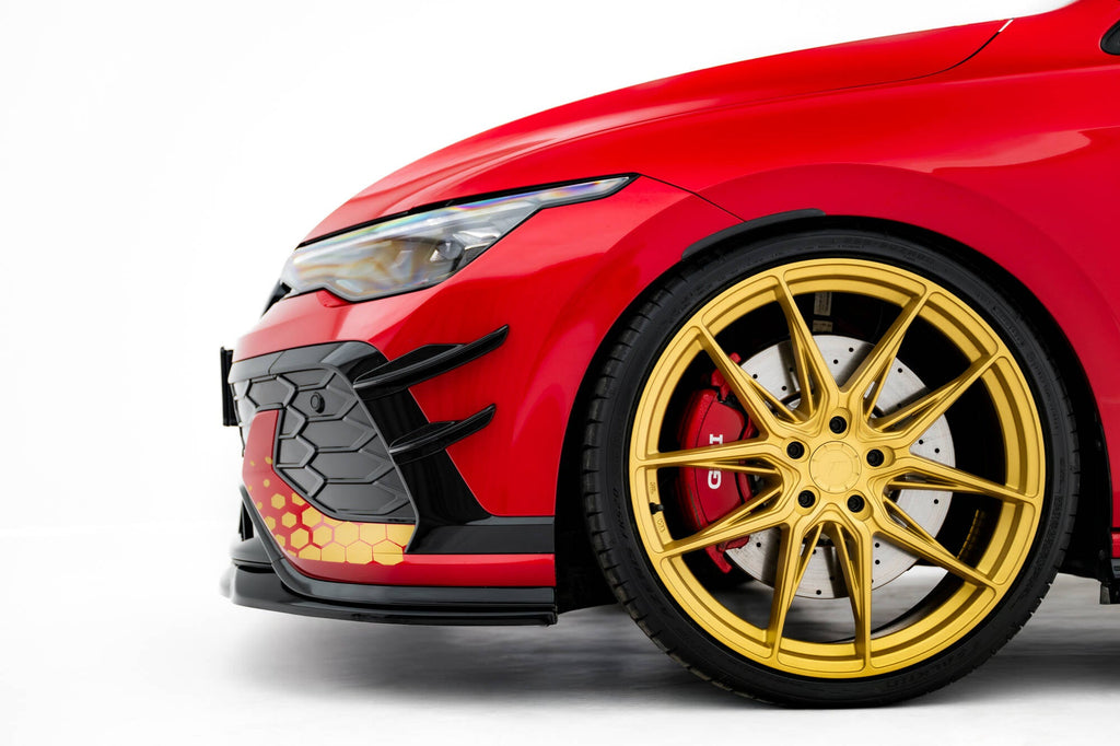 Canards de parachoques delantero para Volkswagen Golf GTI Clubsport Mk8 Facelift