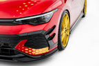 Canards de parachoques delantero para Volkswagen Golf GTI Clubsport Mk8 Facelift