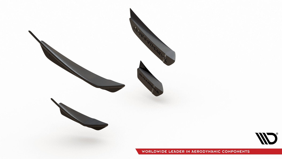 Canards de parachoques delantero para Volkswagen Polo GTI Mk6