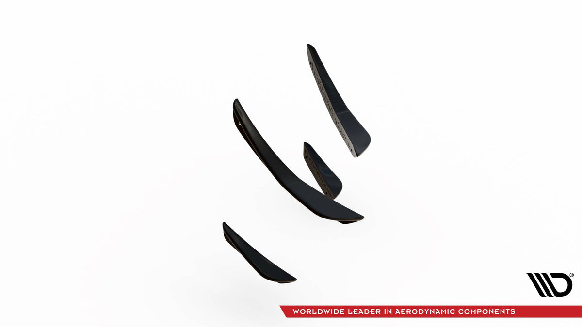Canards de parachoques delantero para Volkswagen Polo GTI Mk6 Facelift